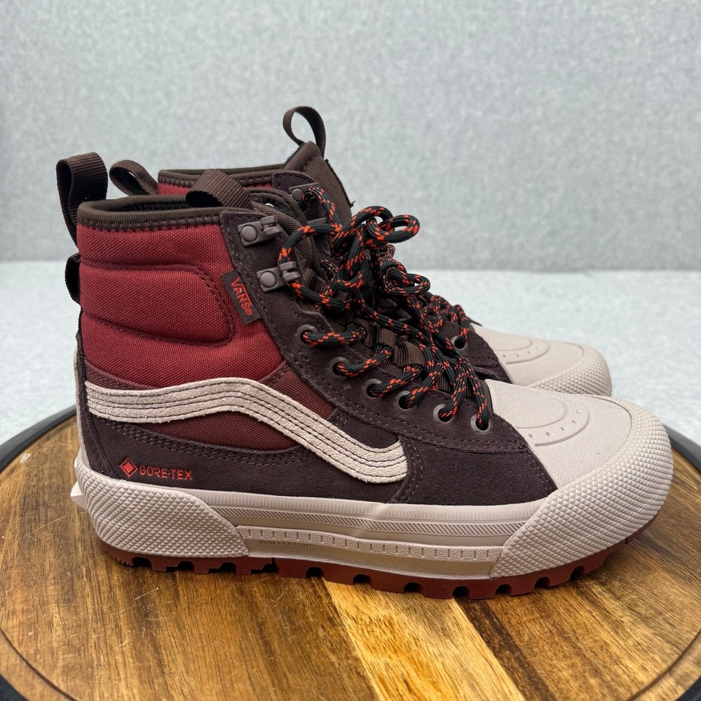 Vans Sk8-Hi GORE-TEX MTE Shoes Women's 7 GTX Red 'Bitter Chocolate Brown'